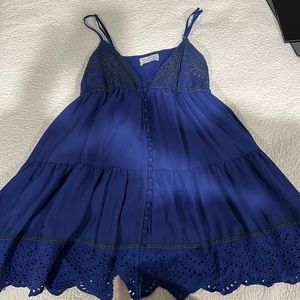 Blue Babydoll Dress Urban Outfitters